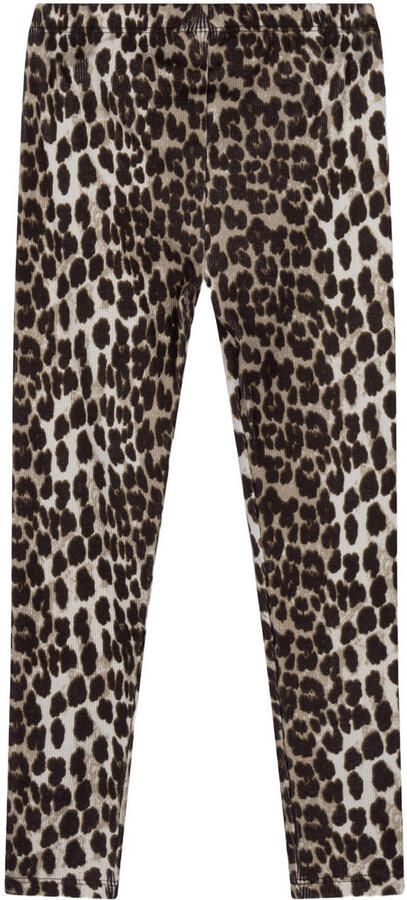 Alix the Label Alix Mini legging met panterprint bruin - Foto 5