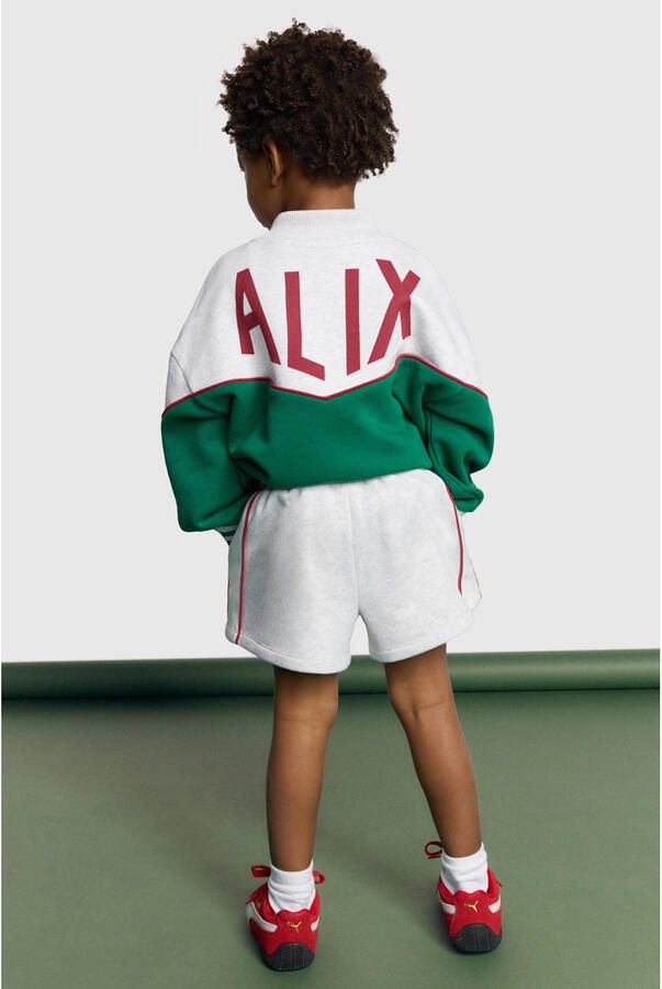Alix the Label Alix Mini sweatvest met backprint groen - Foto 2