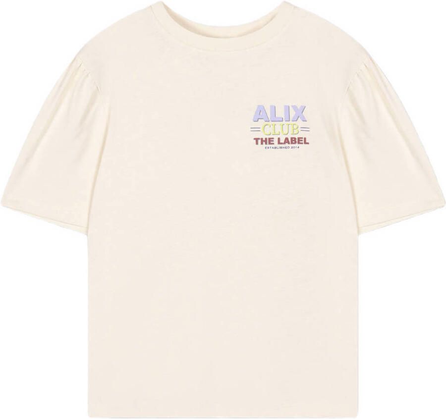 ALIX MINI Meisjes Tops & T-shirts Multi Colour Artwork T-shirt Ecru - Foto 4