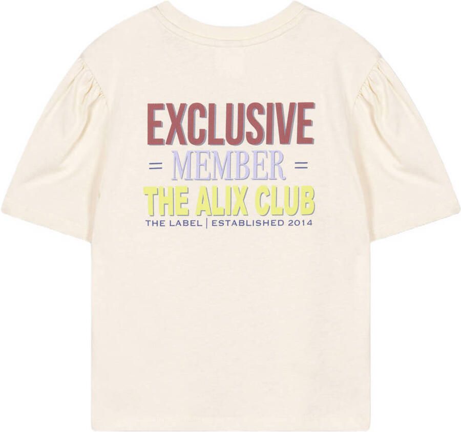 ALIX MINI Meisjes Tops & T-shirts Multi Colour Artwork T-shirt Ecru - Foto 5