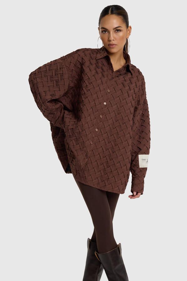 Alix the Label blouse bruin