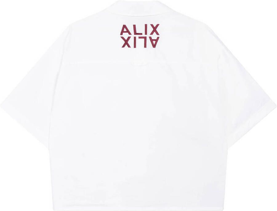 ALIX THE LABEL Dames Blouses Ladies Woven Clean Poplin Shortsleeve Blouse Wit - Foto 7