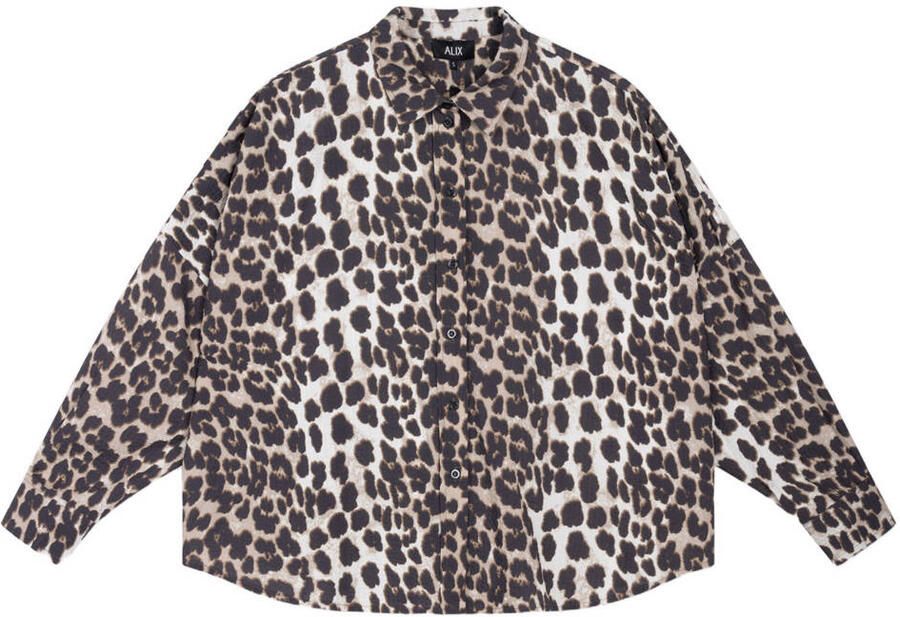 ALIX THE LABEL Dames Blouses Ladies Woven Animal Blouse Multi - Foto 6