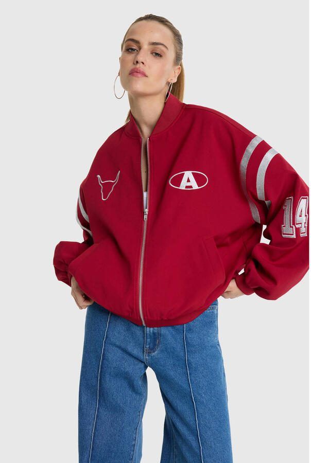 Alix the Label bomberjack rood