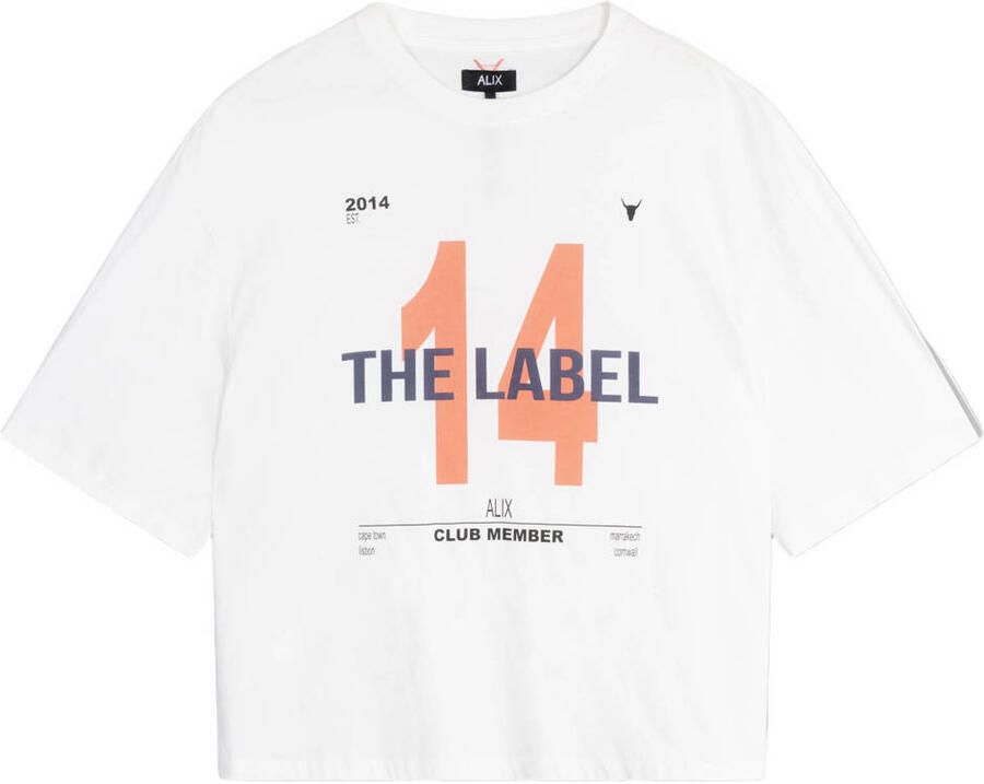 ALIX THE LABEL Dames Tops & T-shirts Ladies Knitted 14 The Label T-shirt Wit - Foto 6