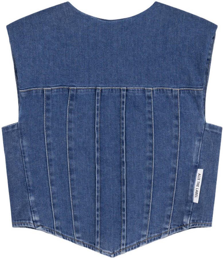 Alix the Label denim top mediumblauw - Foto 2
