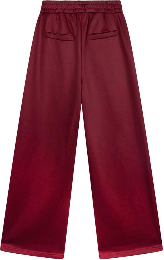 ALIX THE LABEL Dames Broeken Ladies Knitted Training Sweat Pants Bordeaux - Foto 5