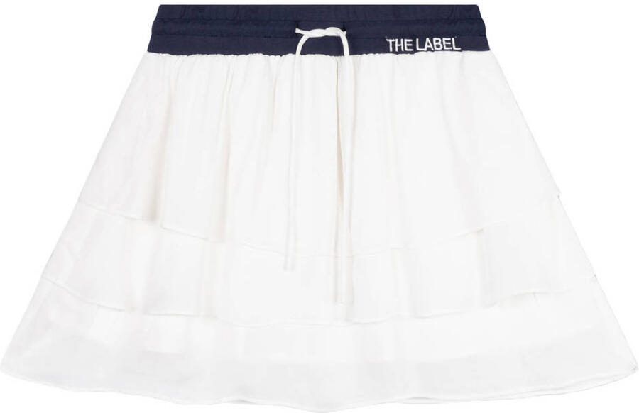 Alix the Label korte rok met ruches ecru - Foto 2