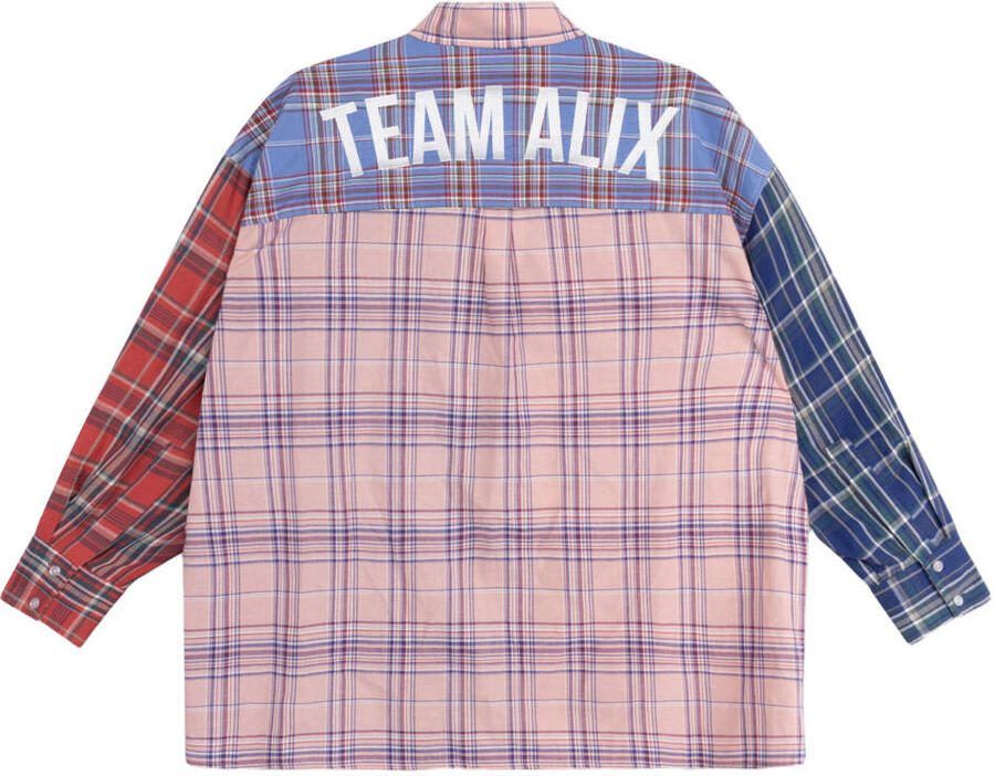 ALIX THE LABEL Dames Blouses Ladies Woven Check Mix Blouse Multi - Foto 6