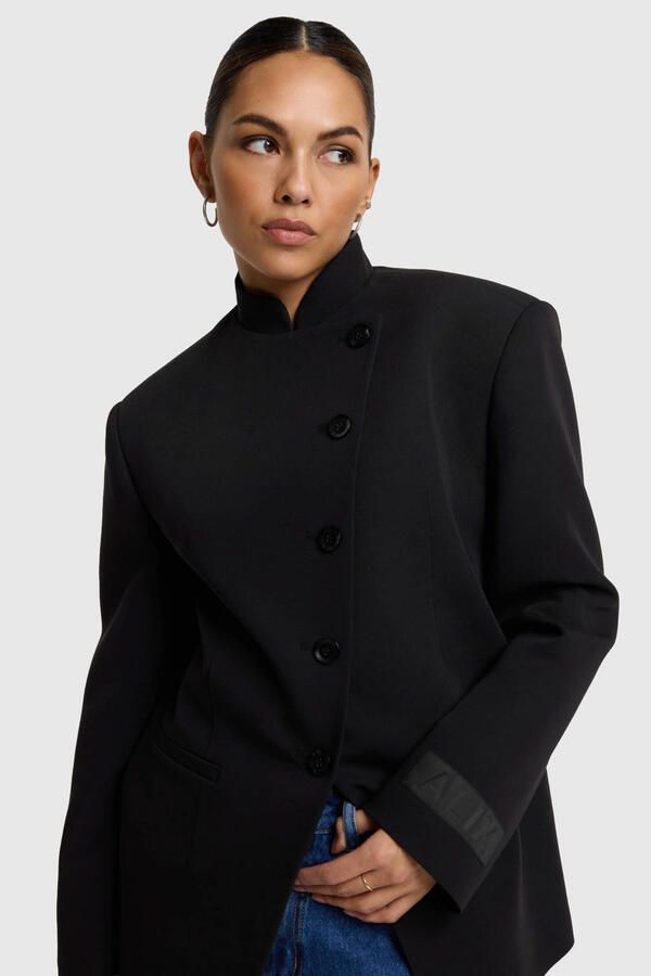 Alix the Label regular blazer zwart - Foto 3