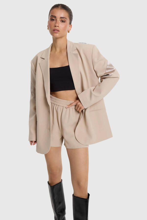 Alix the Label relaxed fit korte broek zand