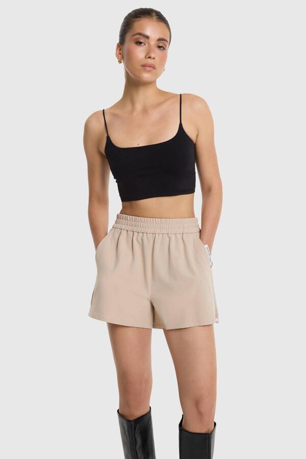 Alix the Label relaxed fit korte broek zand - Foto 3