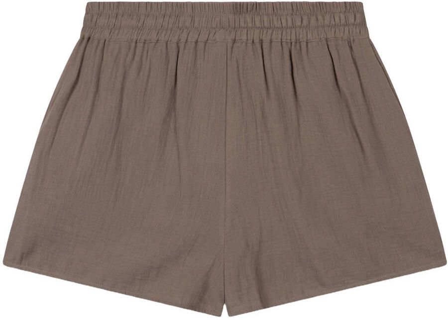 ALIX THE LABEL Dames Broeken Ladies Woven Crinkle Shorts Zand - Foto 5