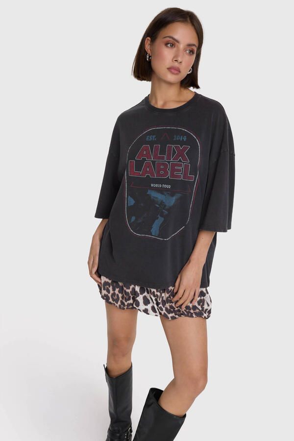 ALIX THE LABEL Dames Rokken Ladies Woven Animal Ballon Skirt Multi - Foto 6
