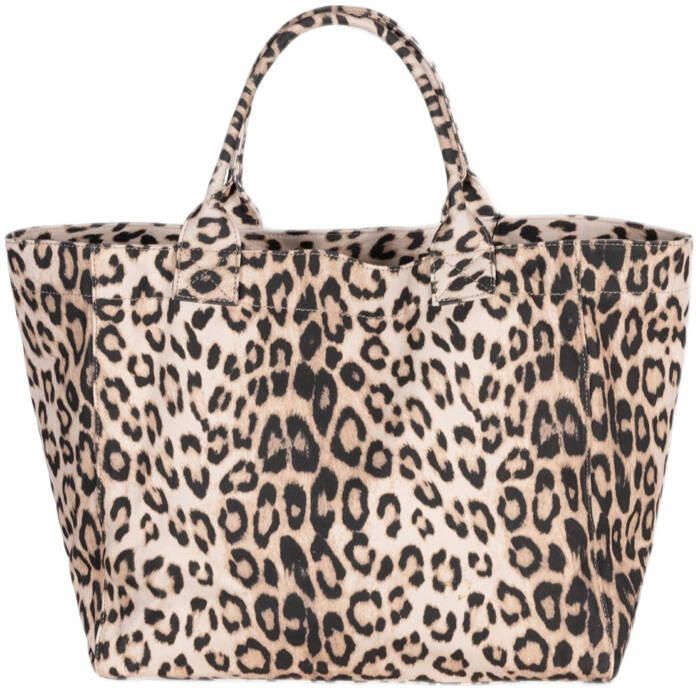 Alix The Label Luipaard Canvas Shopper voor vrouwen Brown Dames - Foto 2