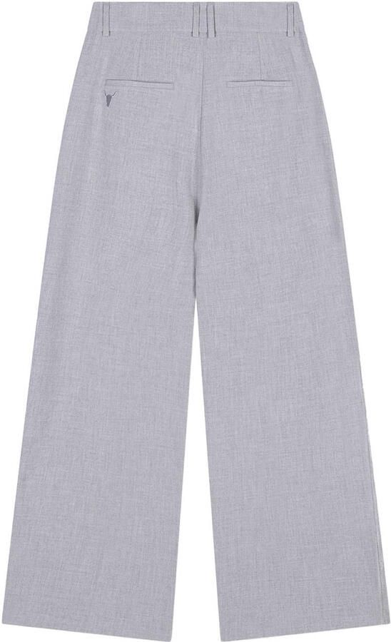 ALIX THE LABEL Dames Broeken Ladies Woven Foil Stripe Pants Lichtgrijs - Foto 6
