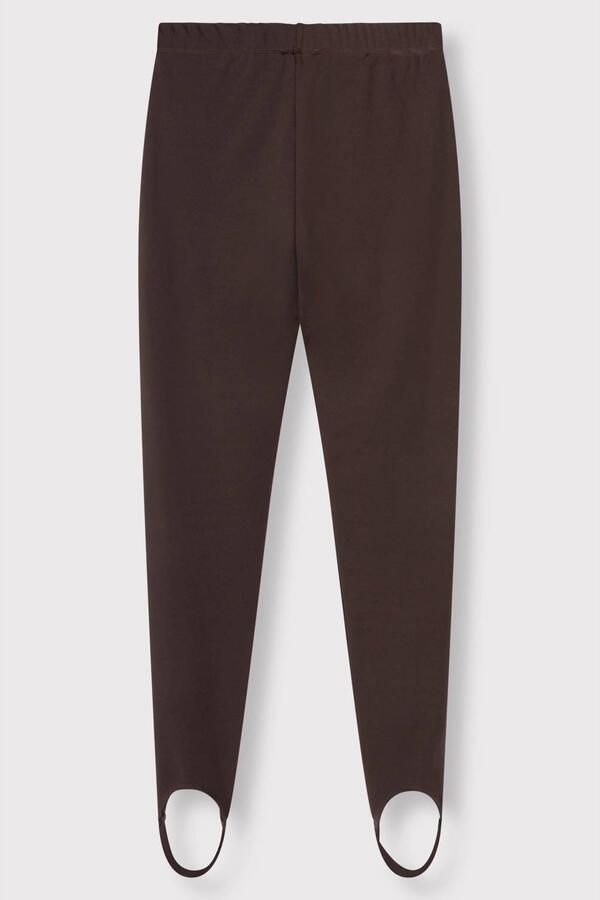 ALIX THE LABEL Dames Broeken Ladies Knitted Clean Legging Bruin - Foto 6