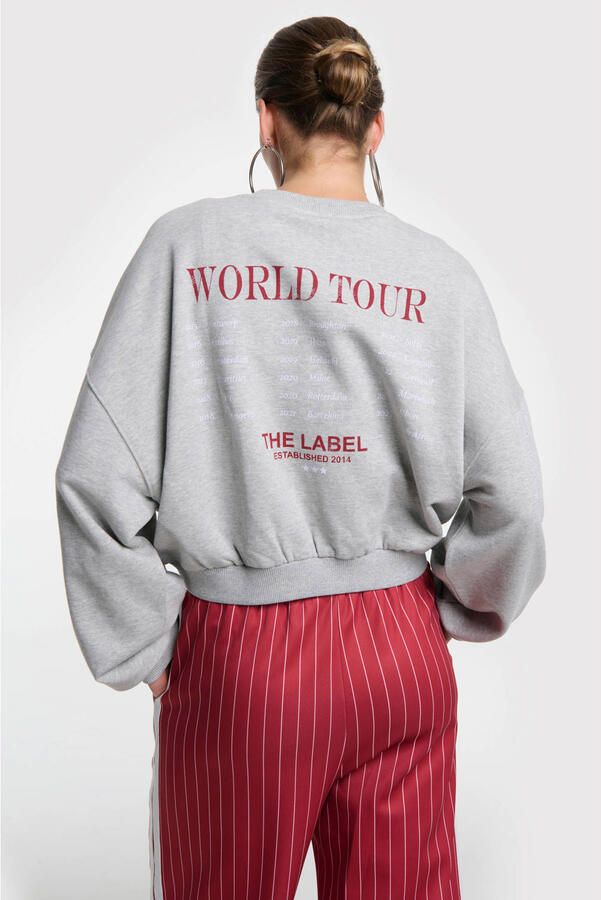 Alix the Label sweater met backprint grijs - Foto 3