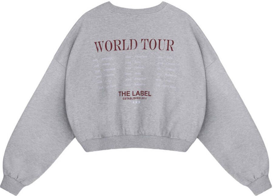 Alix the Label sweater met backprint grijs - Foto 2