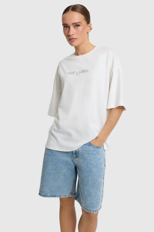ALIX THE LABEL Dames Tops & T-shirts Ladies Knitted The Label T-shirt Wit - Foto 5