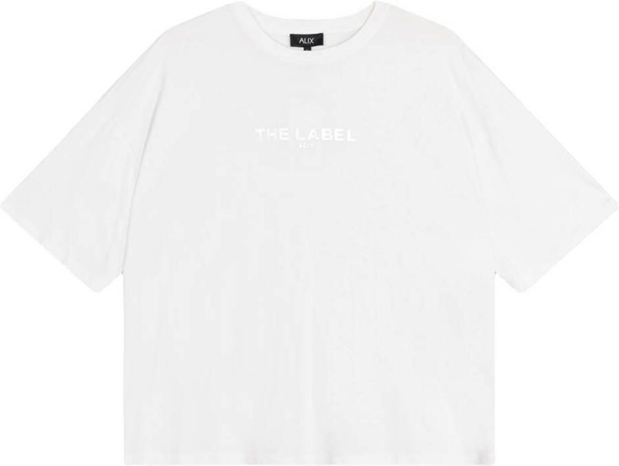ALIX THE LABEL Dames Tops & T-shirts Ladies Knitted The Label T-shirt Wit - Foto 6