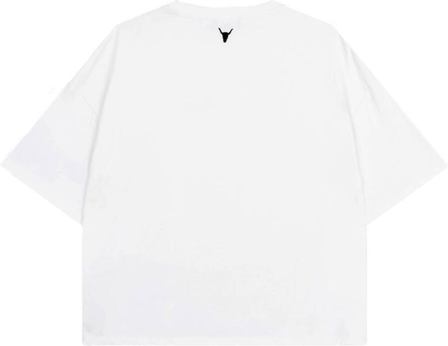 ALIX THE LABEL Dames Tops & T-shirts Ladies Knitted Basic The Label T-shirt Wit - Foto 5