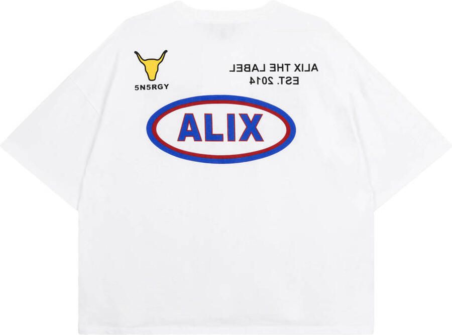 ALIX THE LABEL Dames Tops & T-shirts Ladies Knitted Racer T-shirt Wit - Foto 5