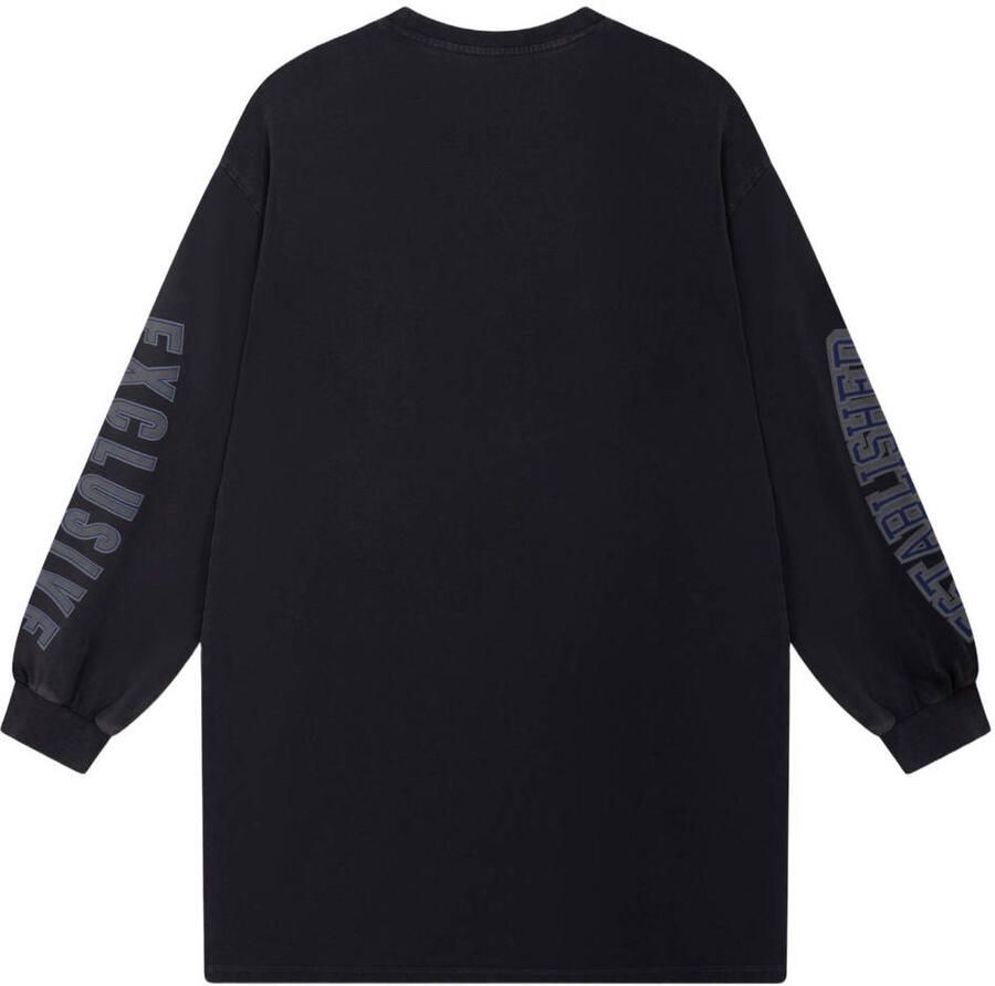 ALIX THE LABEL Dames Truien & Vesten Ladies Knitted Label Club Longsleeve T-shirt Zwart - Foto 6