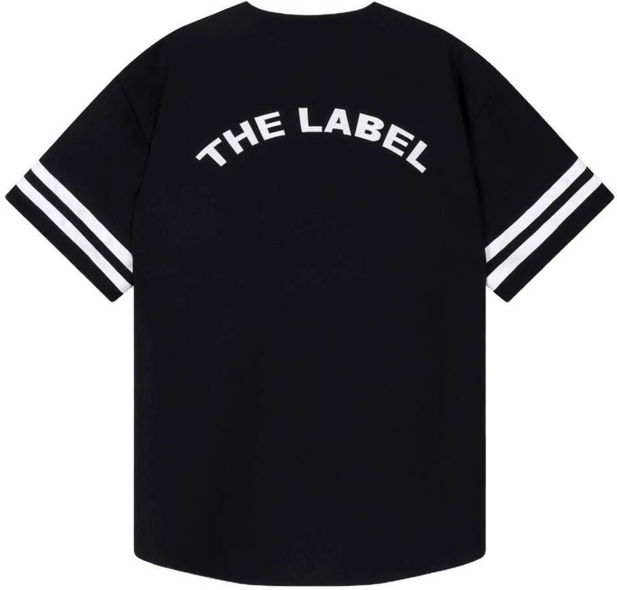 ALIX THE LABEL Dames Jurken Ladies Woven Baseball Shirt Dress Zwart - Foto 6