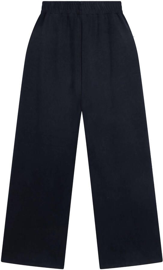 ALIX THE LABEL Dames Broeken Ladies Knitted Flowy Wide Leg Pants Zwart - Foto 5