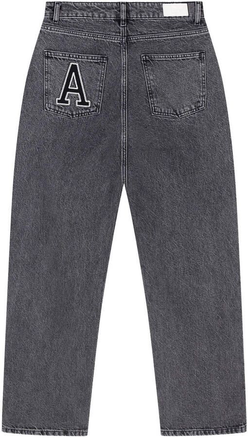 ALIX THE LABEL Dames Jeans Ladies Woven Relaxed Denim Pants Grijs - Foto 5