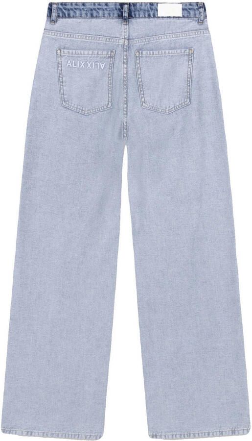 ALIX THE LABEL Dames Jeans Ladies Woven Mix Denim Pants Blauw - Foto 7