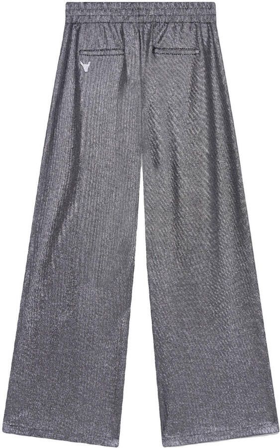 Alix the Label wide leg regular waist broek zilver - Foto 2