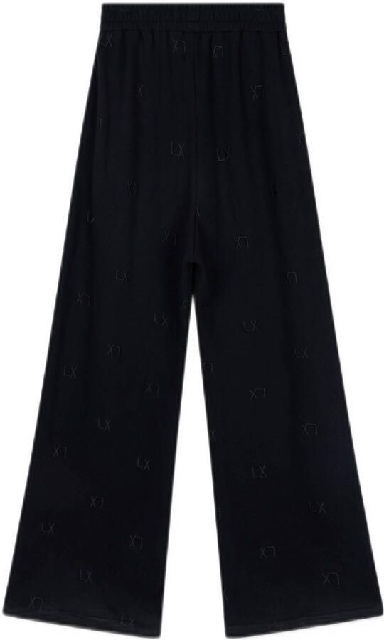ALIX THE LABEL Dames Broeken Logo Sweat Pant Zwart - Foto 6