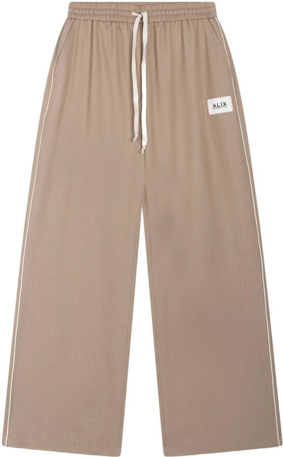 ALIX THE LABEL Dames Broeken Ladies Woven 2 Tone Pants Zand - Foto 5