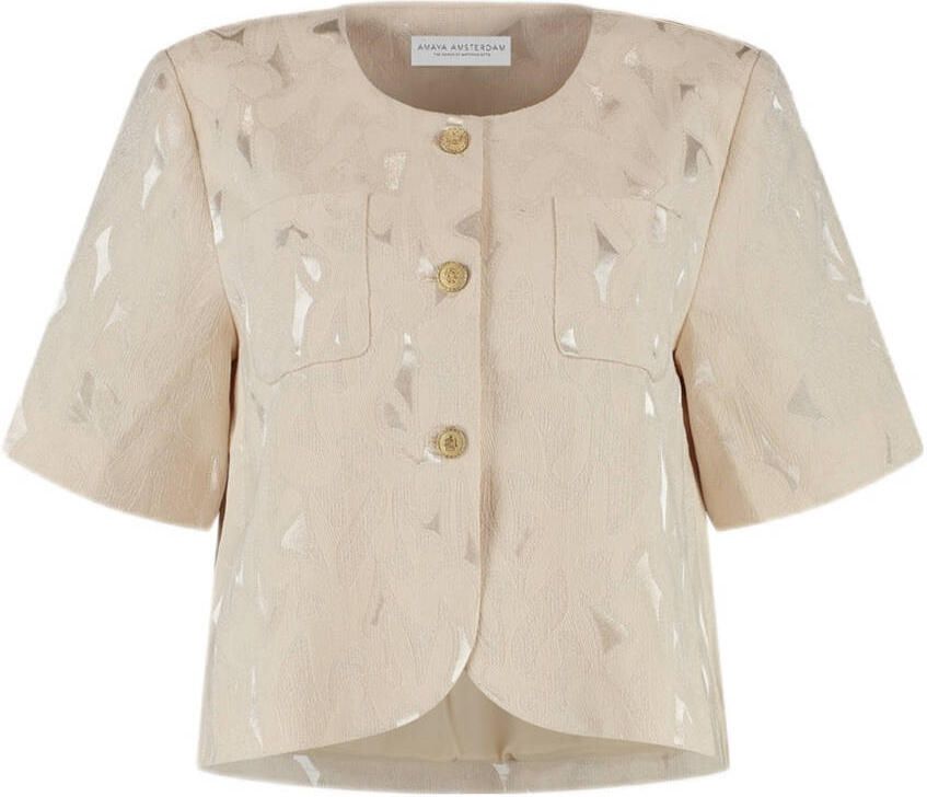 AMAYA AMSTERDAM Dames Blazers Silver Zilverkleurig - Foto 6