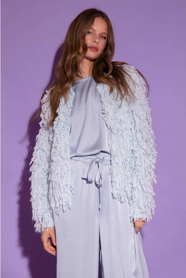 AMAYA AMSTERDAM Dames Tops & T-shirts Fleur Lichtblauw - Foto 5