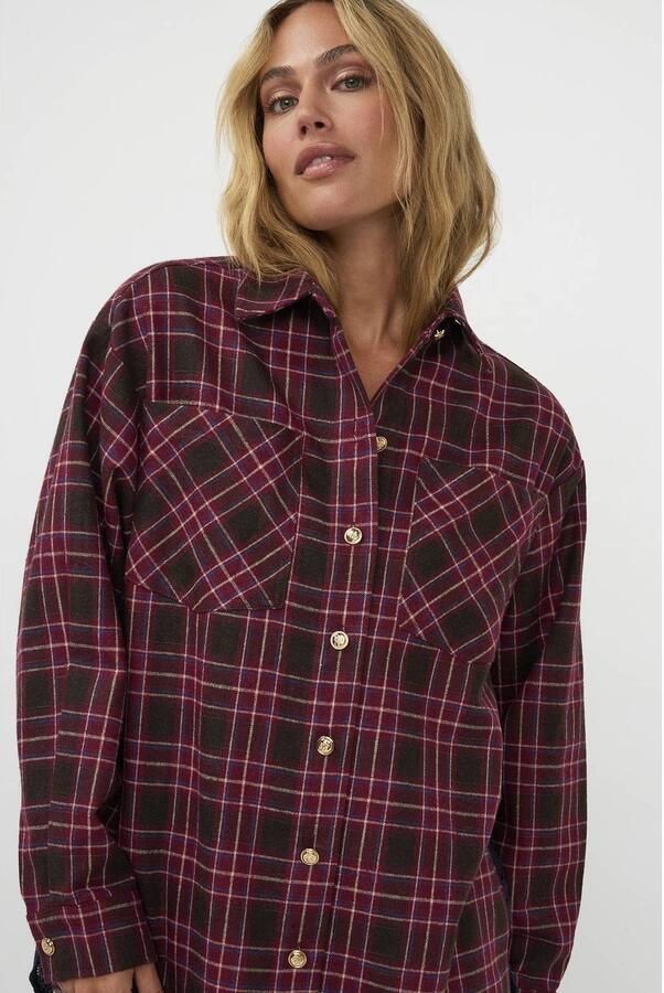 AMAYA AMSTERDAM Dames Blouses The Muse Blouse Bordeaux - Foto 5