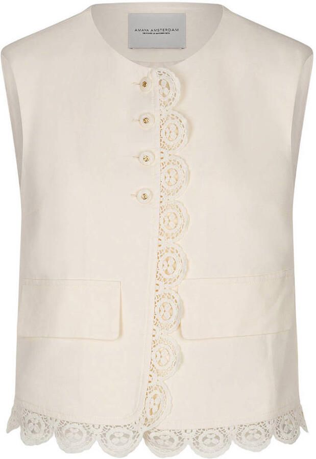 AMAYA AMSTERDAM Dames Blazers Luma Creme - Foto 6