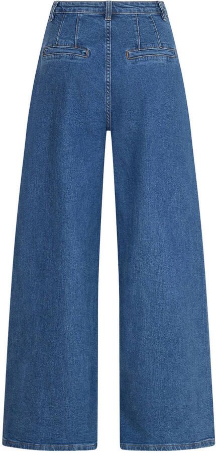 AMAYA Amsterdam high waist wide leg jeans medium blauw - Foto 3