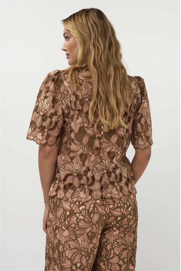 AMAYA AMSTERDAM Dames Blouses Meggan Top Camel - Foto 6