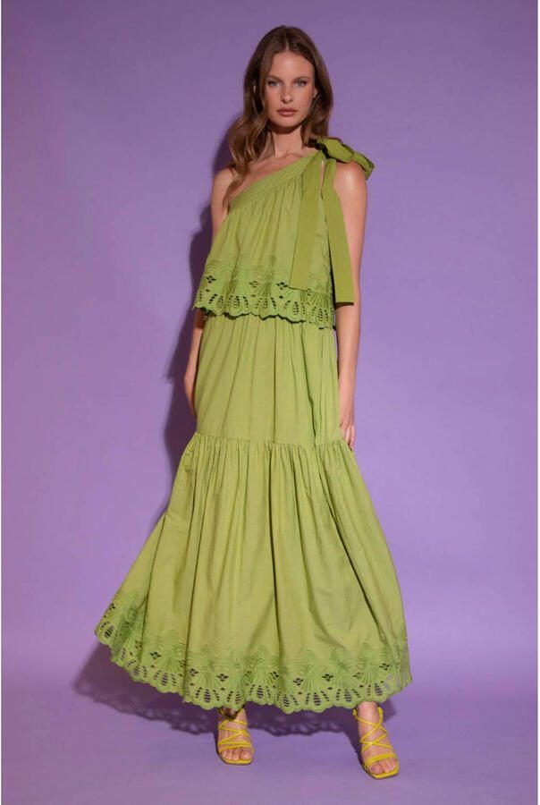 AMAYA AMSTERDAM Dames Jurken Solana Groen - Foto 6