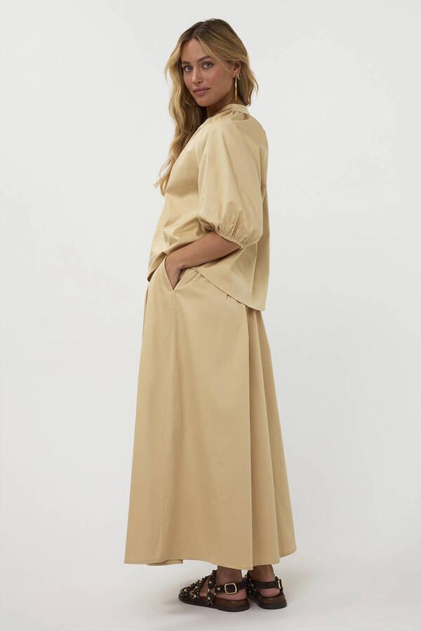 AMAYA AMSTERDAM Dames Rokken Sutton Skirt Beige - Foto 6