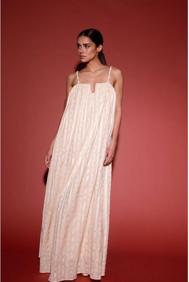 AMAYA AMSTERDAM Dames Jurken Kira Dress Ecru - Foto 5