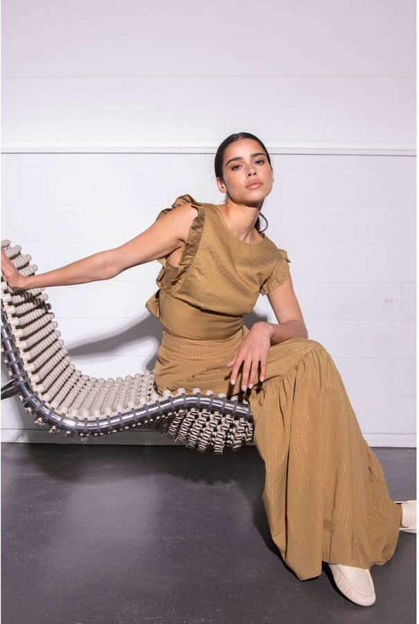 AMAYA AMSTERDAM Dames Rokken Pearl Skirt Groen - Foto 5