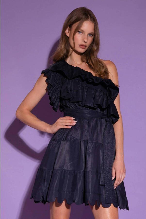 AMAYA AMSTERDAM Dames Jurken Rosewood Donkerblauw - Foto 5