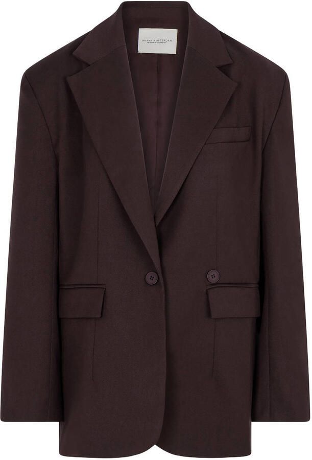 AMAYA Amsterdam oversized blazer donkerbruin - Foto 2