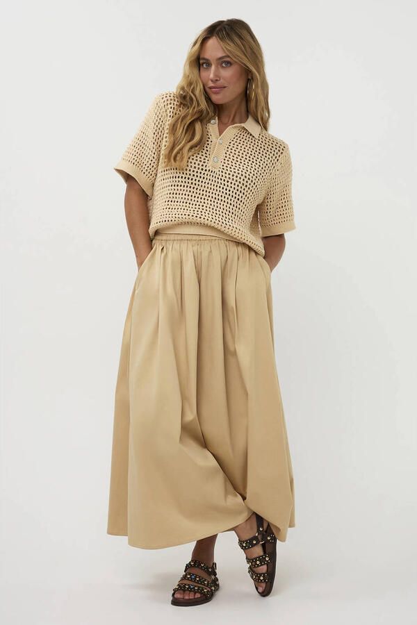 AMAYA AMSTERDAM Dames Tops & T-shirts Lewis Knitwear Beige - Foto 5