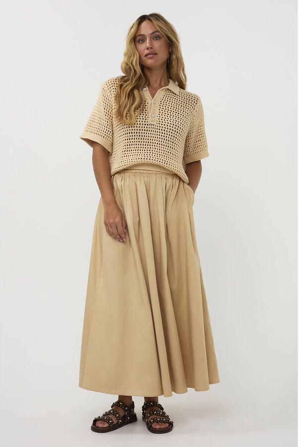 AMAYA AMSTERDAM Dames Tops & T-shirts Lewis Knitwear Beige - Foto 6