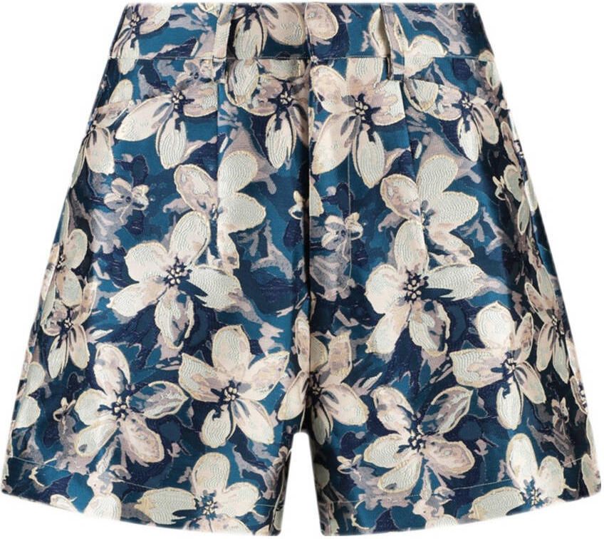 AMAYA Amsterdam straight high waist casual short blauw - Foto 3